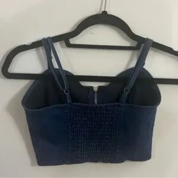 NWT Denim & Paisley Crop Top & Skirt Matching Set / Size 6 - Picture 4 of 15